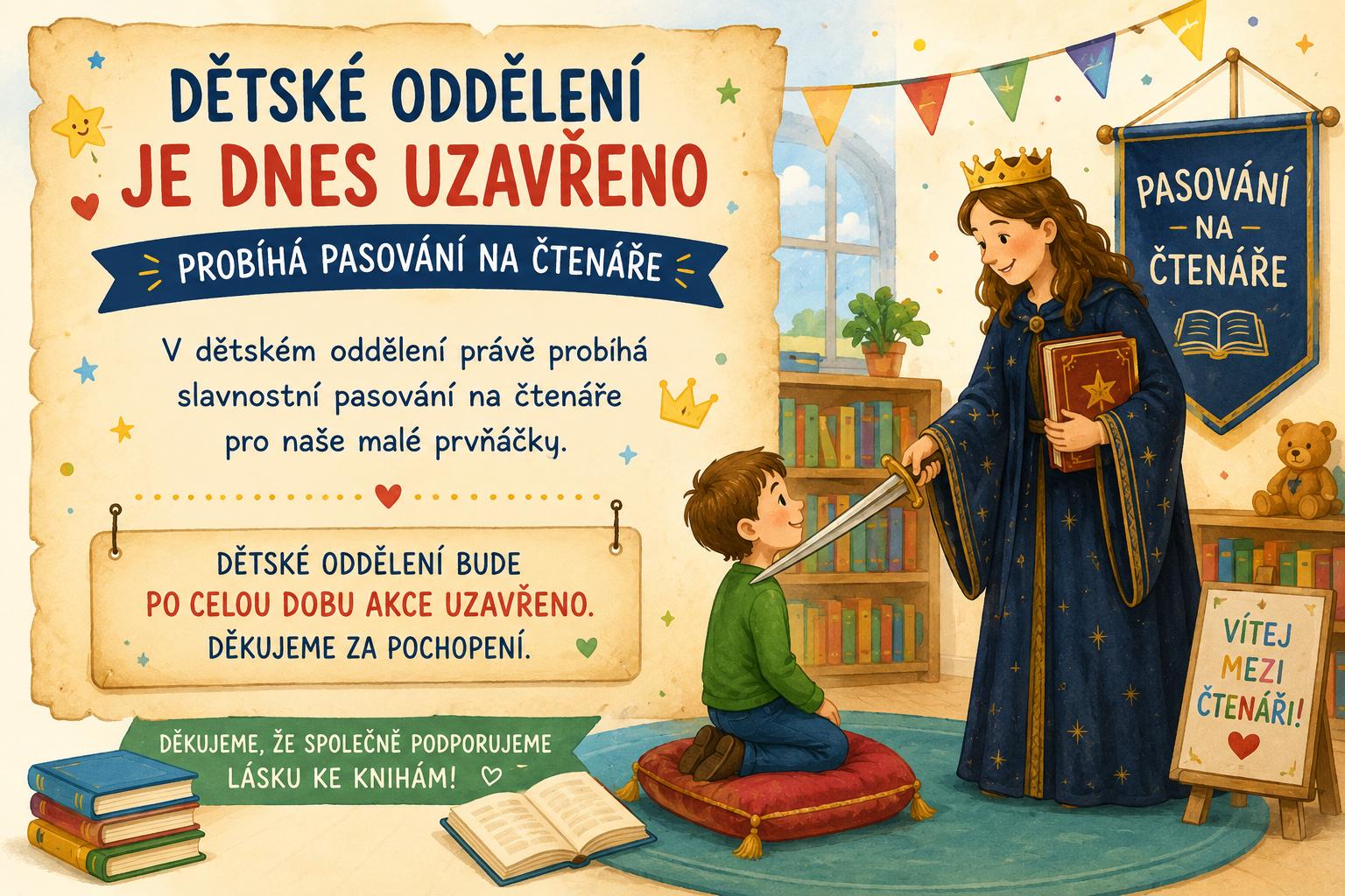Pasování na čtenáře ZŠ U Školy
